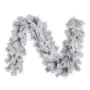 Гирлянда 270 см. декоративная Dinsmore Frosted зеленая со снегом