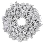 Венок ø 60 см. декоративный Dinsmore Frosted зеленый со снегом