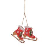 Украшение декоративное Коньки красные 8 см, House of Seasons