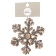 Украшение декоративное деревянное, Снежинка, в асс. 10 см, House of Seasons