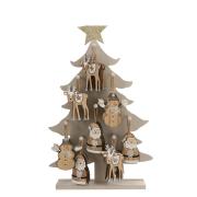 Украшение декоративное, 11 см., Подвесная деревянная Ель в асс., House of Seasons