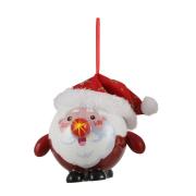 Украшение декоративное Шар Новогодний LED, 8 см, House of Seasons, Санта золотой