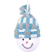 Декоративная фигурка "Снеговик", диам.7,5 см., "Luca Lighting", голубая