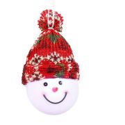 Декоративная фигурка "Снеговик", диам.7,5 см., "Luca Lighting", красная, зеленая