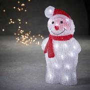 Фигура светодиодная "Снеговик 34 см", акриловая, 40 led "Luca Lighting"