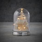 Украшение декоративное настольное, 14 см, "Зимняя сцена, домик", "Luca Lighting"
