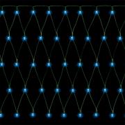 Гирлянда "Сетка", 100 LED, 1x1 м, цвет голубой