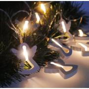 Гирлянда электрическая Chomik, ангел,  10 LED, 1.65 м, теплый белый, батарейки