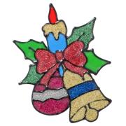 Наклейка новогодняя Chomik 18x25см, Звонок с шариком
