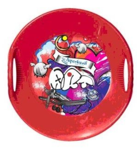 Санки Alpen Ufo Graffiti IML, красные