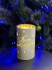 Светильник декоративный стеклянный Luca Lighting, led 15, 9*15 см, белый, снежинки, 3АА