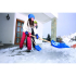 Лопата снегоуборочная Prosperplast Alpin 1A, 41х132 см, ковш пластик, ручка дерево