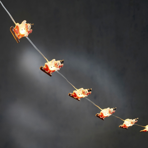 Гирлянда-струна «Снеговик», «Luca Lighting», 1,3 м, 10 LED теплый белый