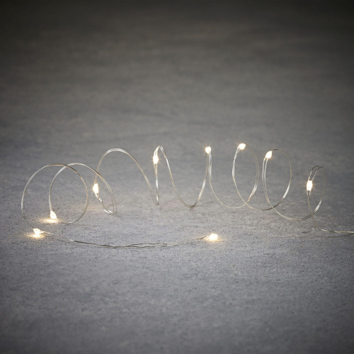 Гирлянда-струна «Luca Lighting» 2 м, 20led, классический белый, 2АА