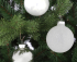 Елочные стеклянные шары Mica Decorations компл. 42 шт, Ø 7/6/5 см, белые