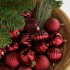 Елочные пластиковые шары и украшения Mica Decorations компл. 60 шт, Ø 7/6 см, вишневые