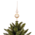 Елочная стеклянная верхушка Mica Decorations 31 см, золотистая, глянцевая