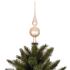 Елочная стеклянная верхушка Mica Decorations 31 см, золотистая, матовая