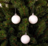 Елочные пластиковые шары Mica Decorations комплект 27 шт, Ø 6 см, белые