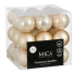 Елочные пластиковые шары Mica Decorations комплект 27 шт, Ø 8 см, кремовые