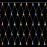 Гирлянда 2х2 м., "Сетка" "Jumi", 200 LED, цвет мультицветной