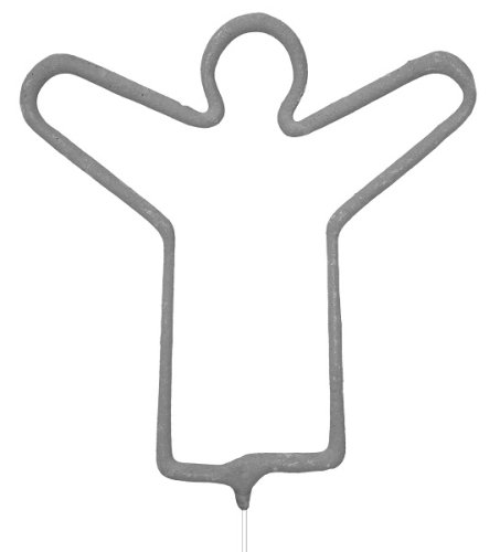 Огни бенгальские, фигурные, Ангел, 2 шт компл., 23 см
