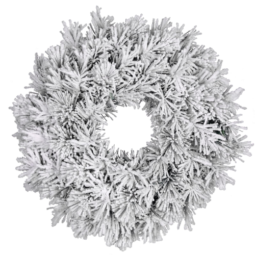 Венок ø 60 см. декоративный Dinsmore Frosted зеленый со снегом