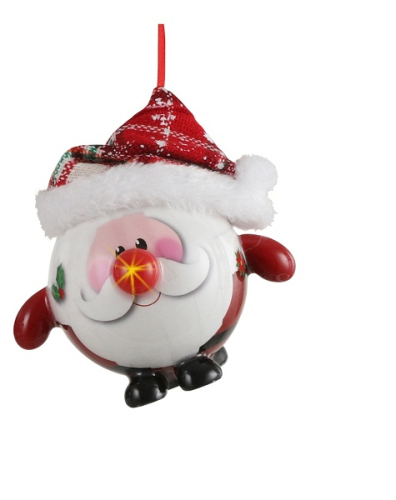 Украшение декоративное Шар Новогодний LED, 8 см, House of Seasons, Санта
