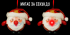 Украшение декоративное Шар Новогодний LED, 8 см, House of Seasons, Санта золотой