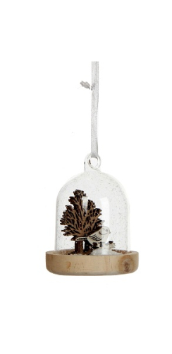Украшение декоративное, Птичка в снегу в ассорт. 8 см, House of Seasons, Снегирь