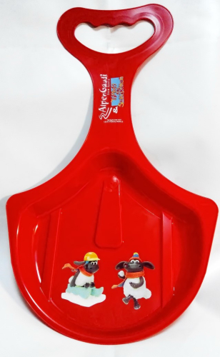 Санки Alpen Rutscher красные с рисунком